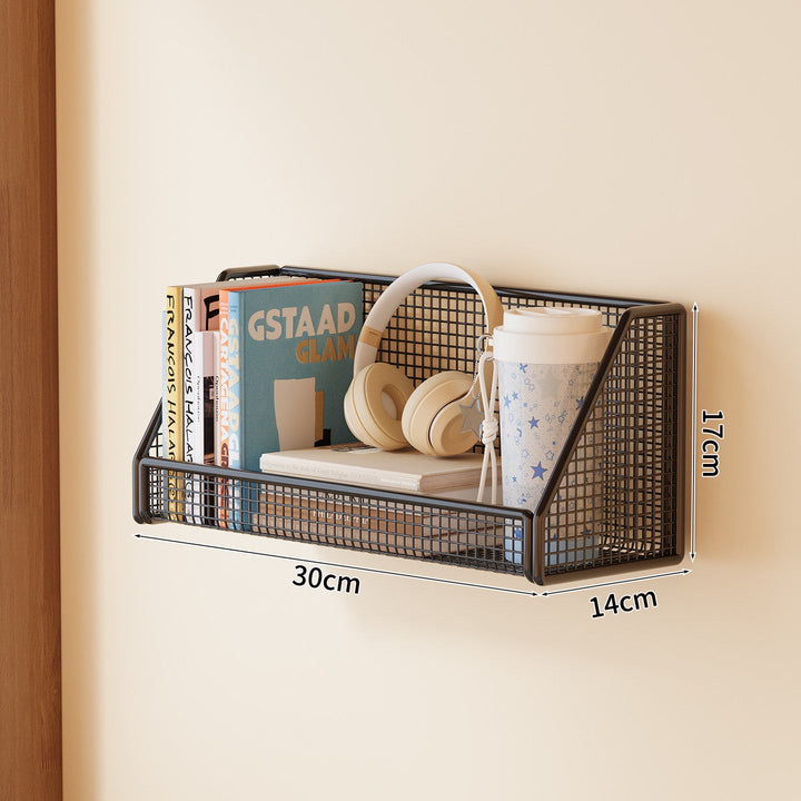 Wall-Mounted Mesh Storage Shelf Kalsten