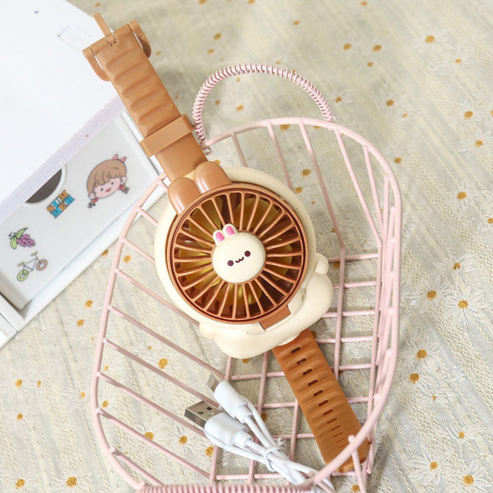 Women's portable handheld fan in cute rabbit design Kalsten