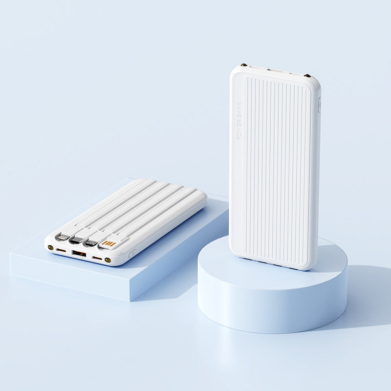 Powerbank with Integrated Charging Cables and High-Speed Charging Function Kalsten