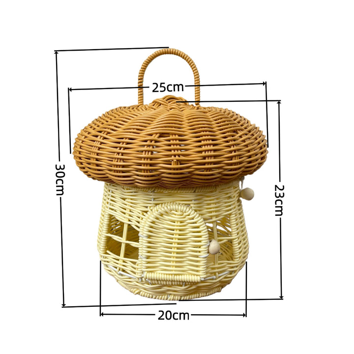 Women's decorative mushroom-shaped basket Kalsten