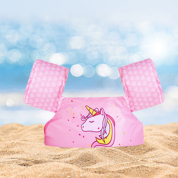 Women's Inflatable Swim Aid with Colorful Flamingo Design Kalsten