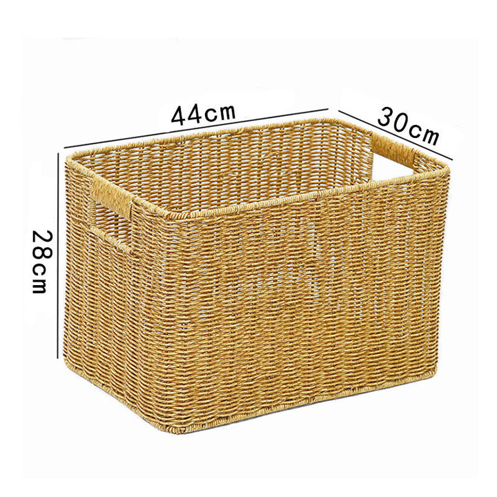 Women Rectangular Storage Basket Made of Woven Material Kalsten