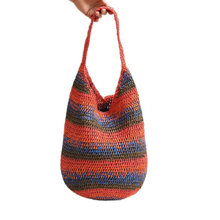 Handcrafted Casual Shoulder Bag Made of Braided Material Kalsten