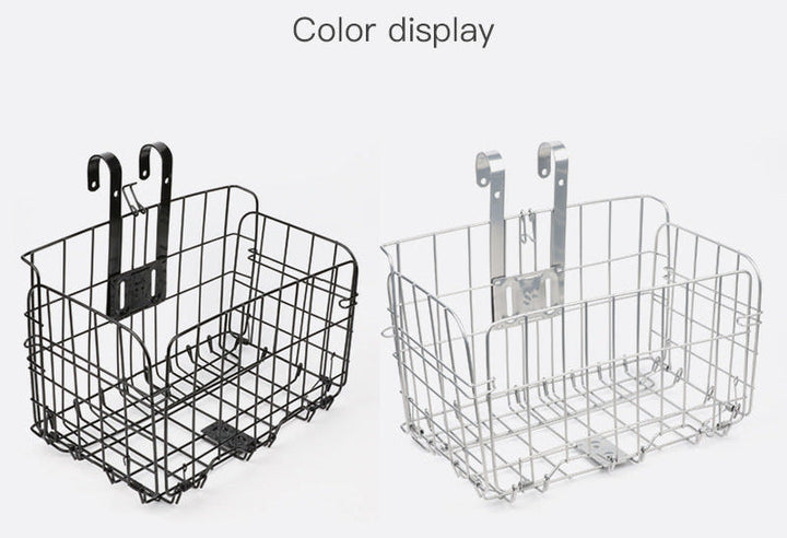 foldable steel wire rear bike cargo basket with adjustable quick-release hooks Kalsten