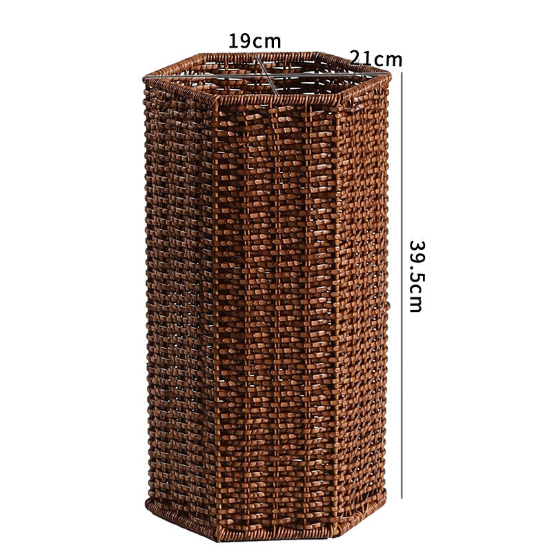 Unisex Hexagonal Storage Basket made of Woven Material Kalsten