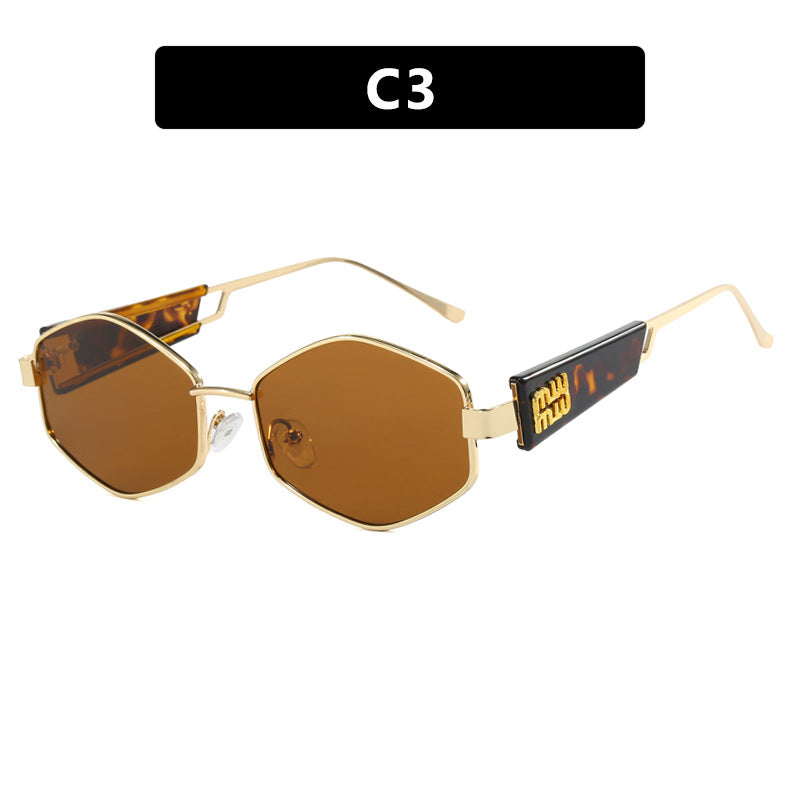 Women's geometric sunglasses with fashionable design and UV protection Kalsten