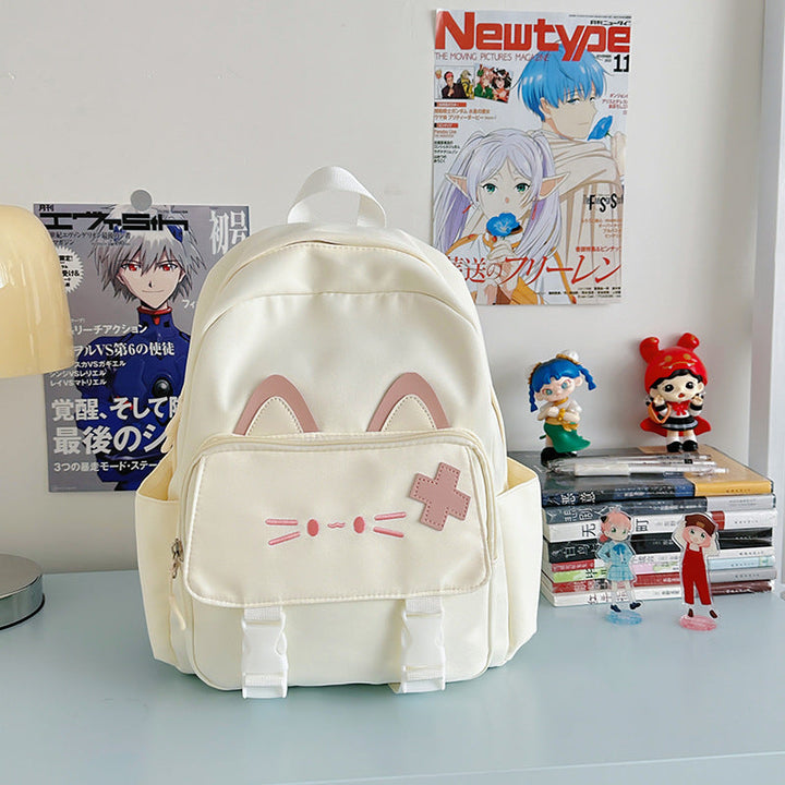Cute Cat Ears School Backpack