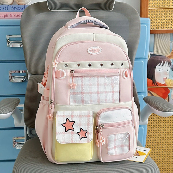 Multi-Pocket Character-Themed School Backpack