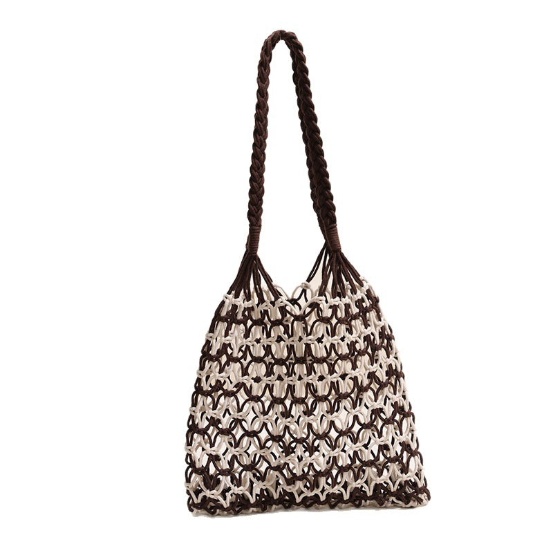 Hand-knotted shopping and beach bag Kalsten