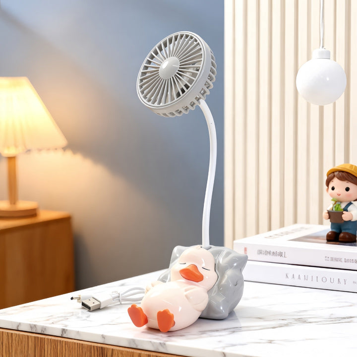 Ladies table fan in cute duck design Kalsten