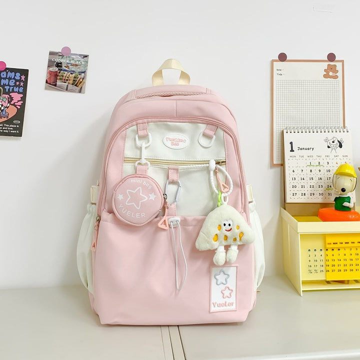 Multi-Compartment Playful School Backpack