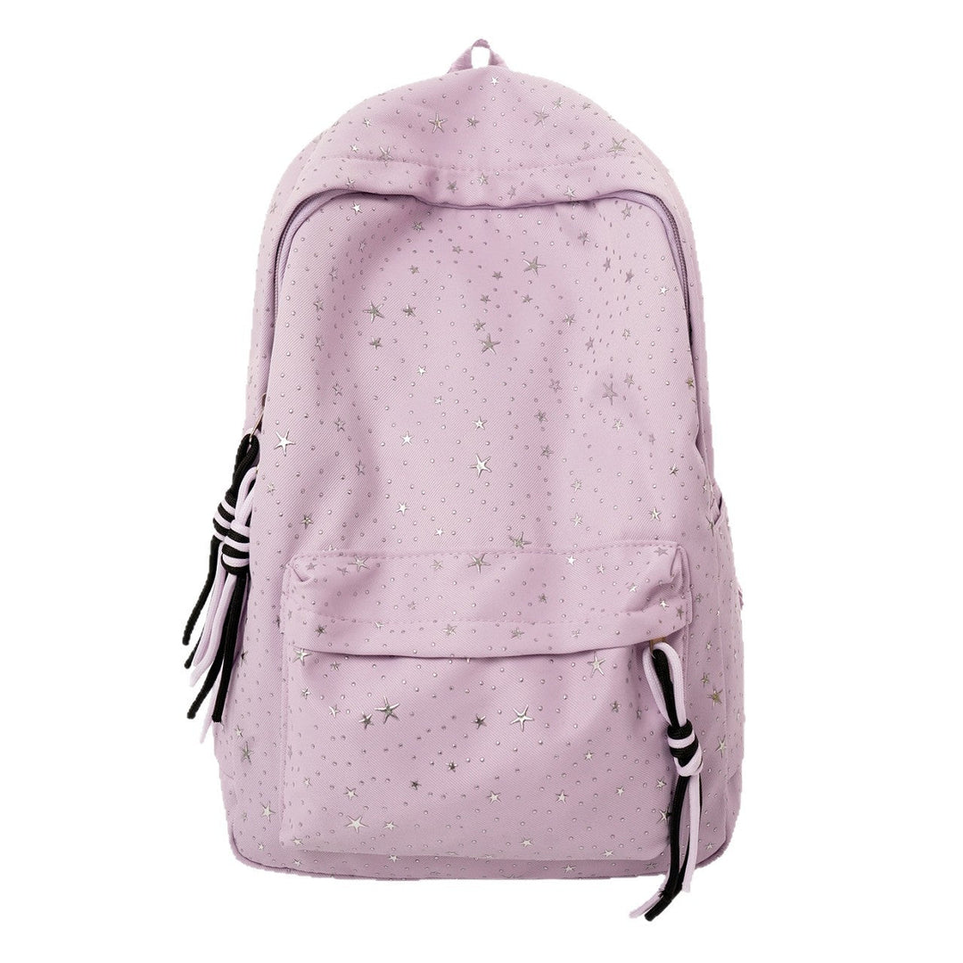 Star-Embellished Lightweight Backpack Kalsten