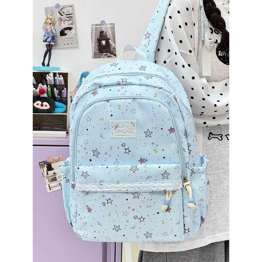 Cartoon-Themed Multi-Pocket Backpack Kalsten