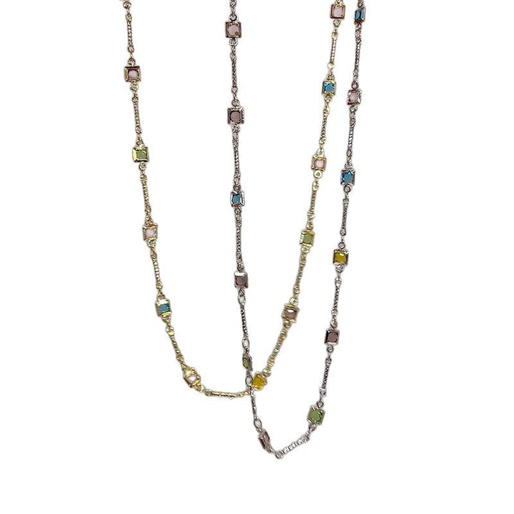Dainty Colorful Link Necklace Kalsten