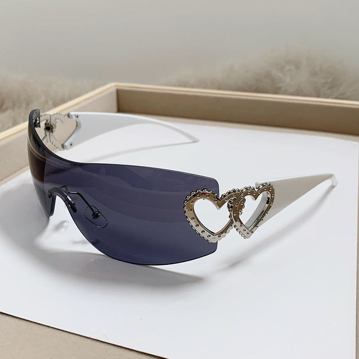 Ladies Designer Sunglasses with Luxurious Heart Accent Kalsten
