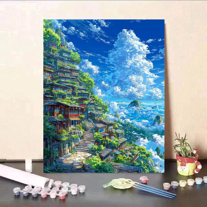Scenic Waterfall Canvas Art Print Kalsten