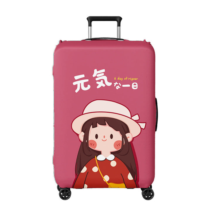 Ladies suitcase cover with creative illustration design Kalsten