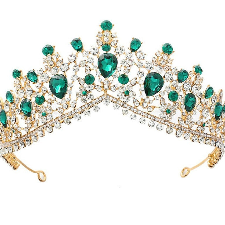 Women's Glamorous Tiara with Rhinestone and Crystal Embellishments Kalsten