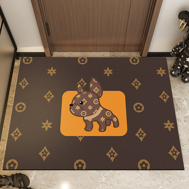 Cute Dog-Themed Entrance Mat