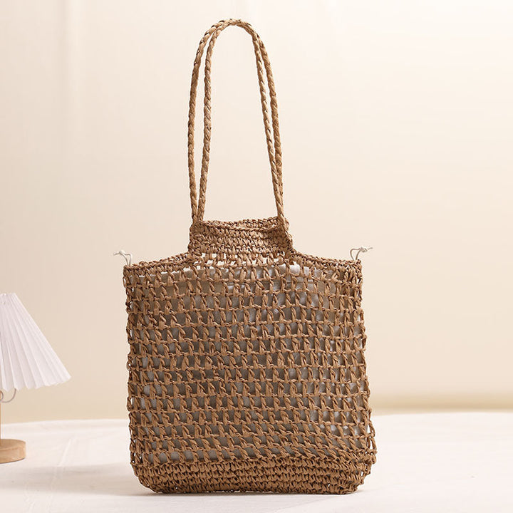 Handmade net tote bag made of natural material Kalsten