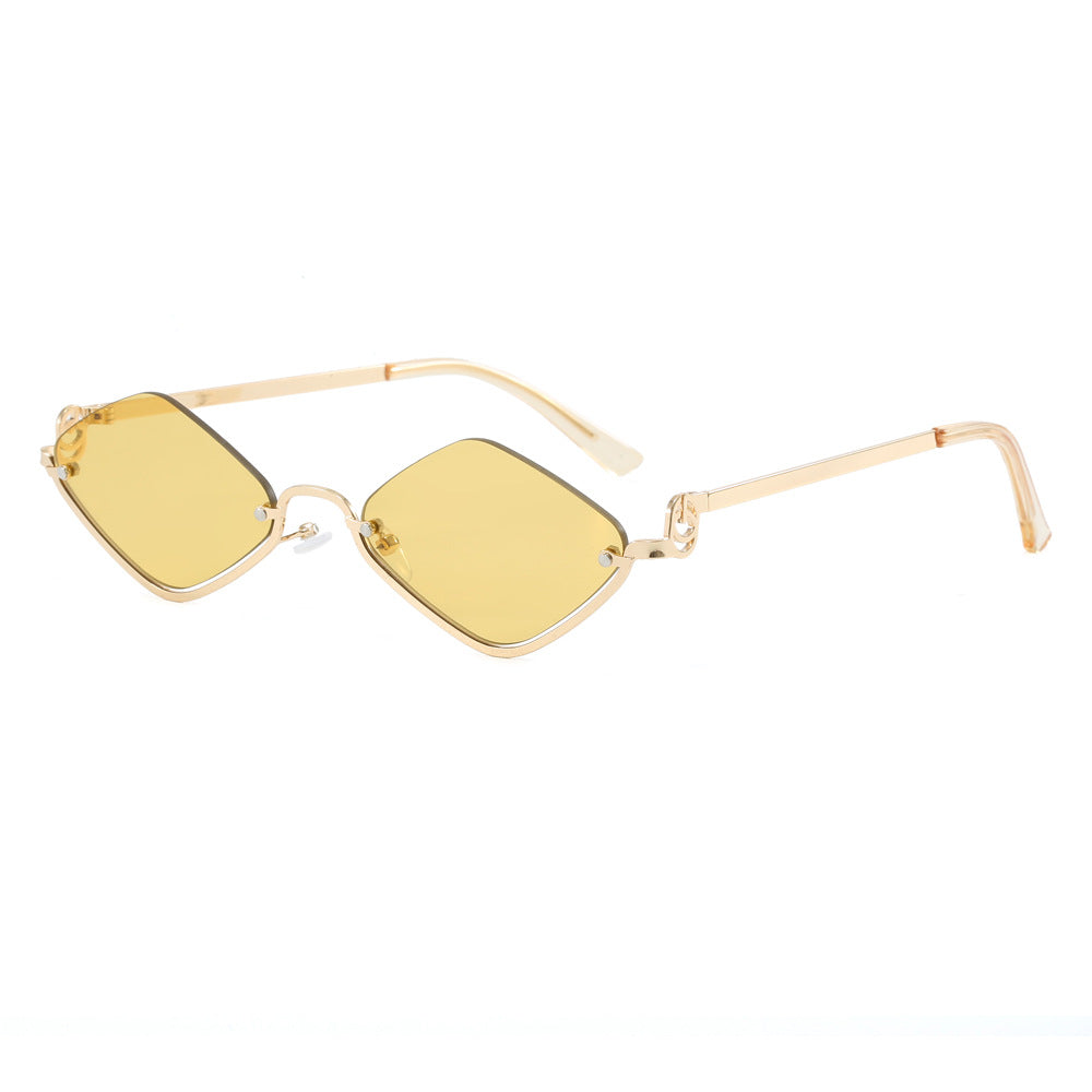 Women's fashionable square sunglasses with luxurious metal frame Kalsten