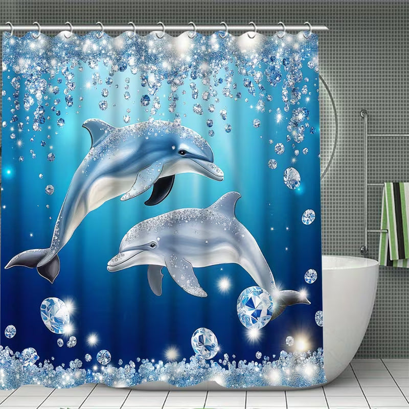 Coastal Scene Shower Curtain Kalsten