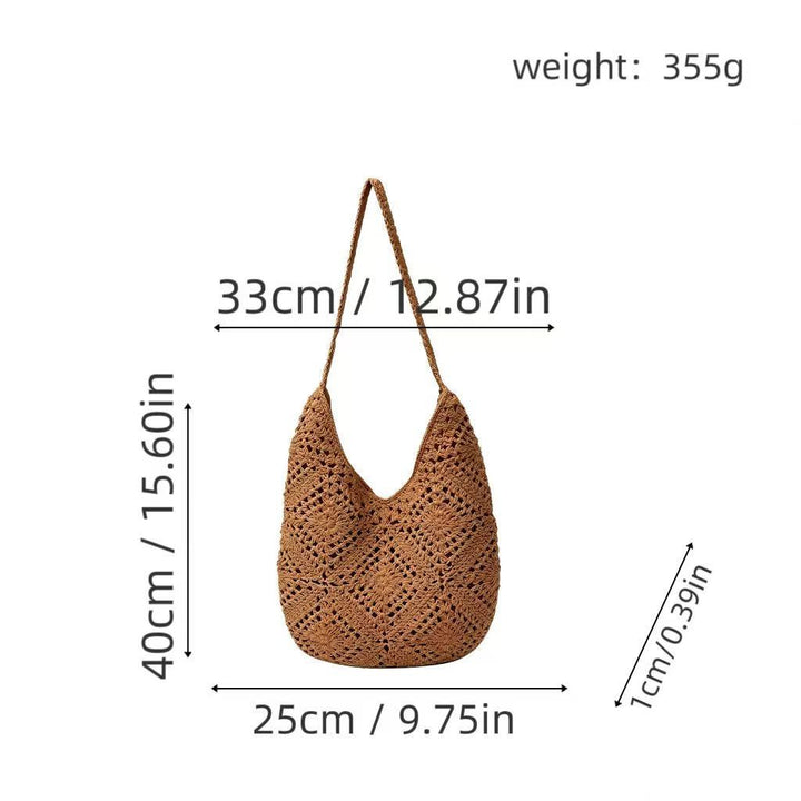 Shoulder bag with unique crochet pattern Kalsten