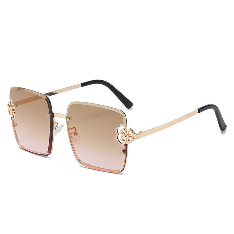 Women square sunglasses with floral design Kalsten