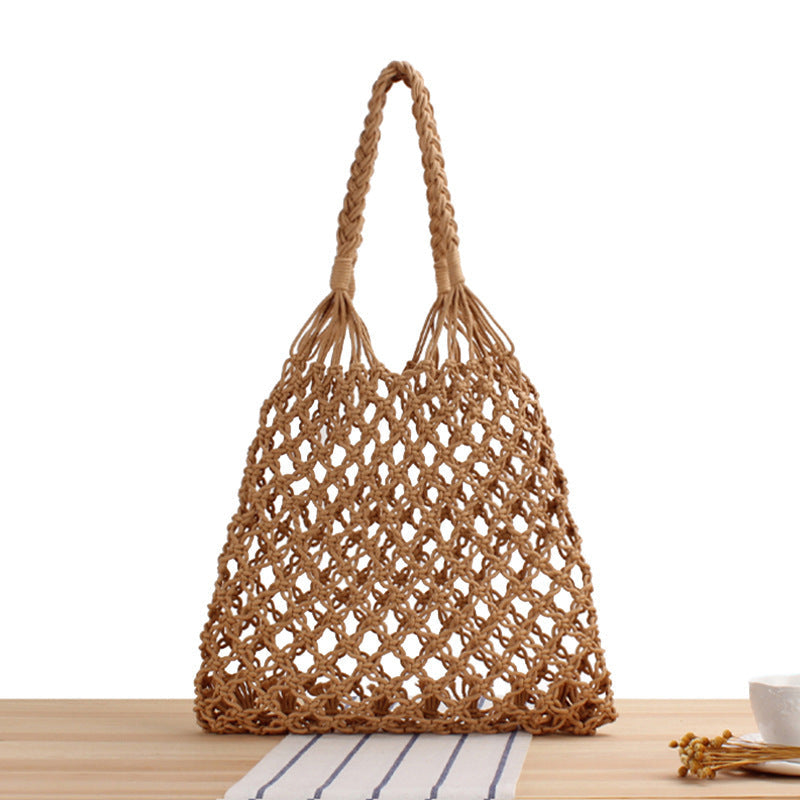 Braided shopping shoulder bag with stable side seams Kalsten