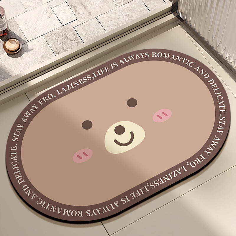 Adorable Bear-Themed Indoor Mat