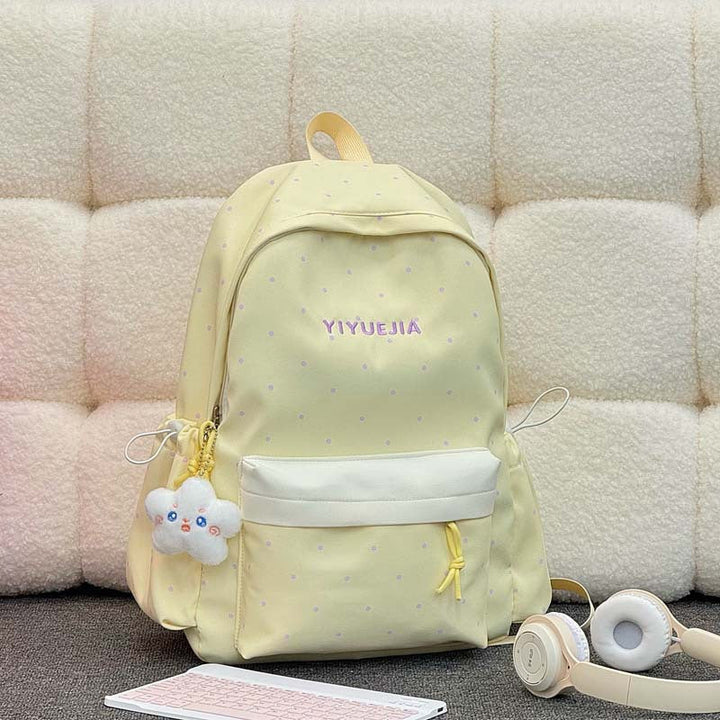 Functional Polka Dot Backpack
