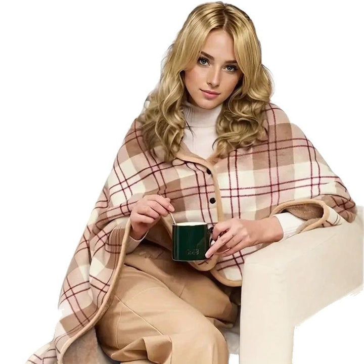 Women's stylish throw blanket with button closure Kalsten