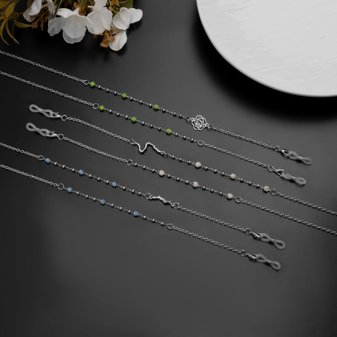 Chic Rhinestone Eyewear Chain Kalsten