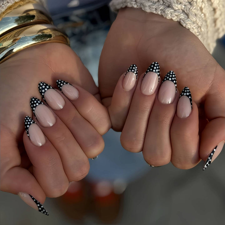 Artistic French Tip Press-On Nails Set Kalsten