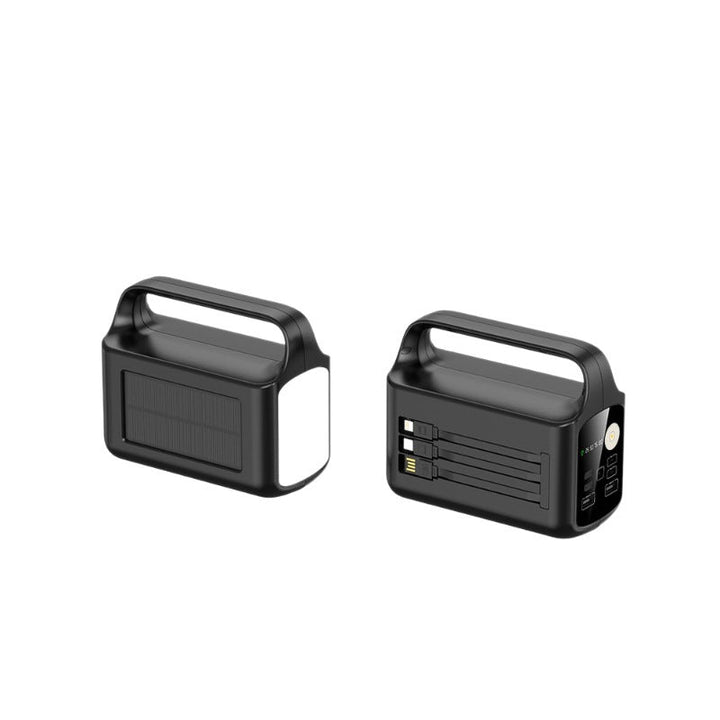 Portable solar power supply with multifunctional connections Kalsten