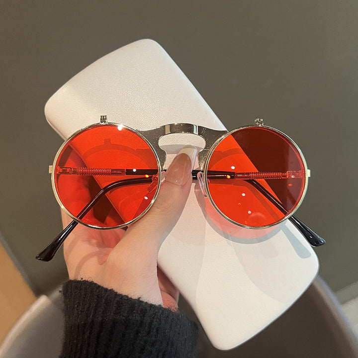 Ladies Round Designer Sunglasses with Innovative Frame Kalsten