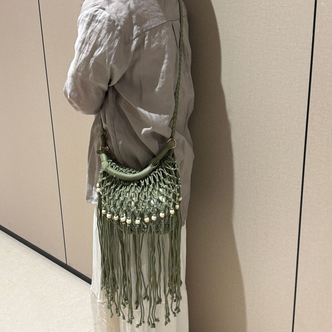 Artisanal macramé shoulder bag Kalsten