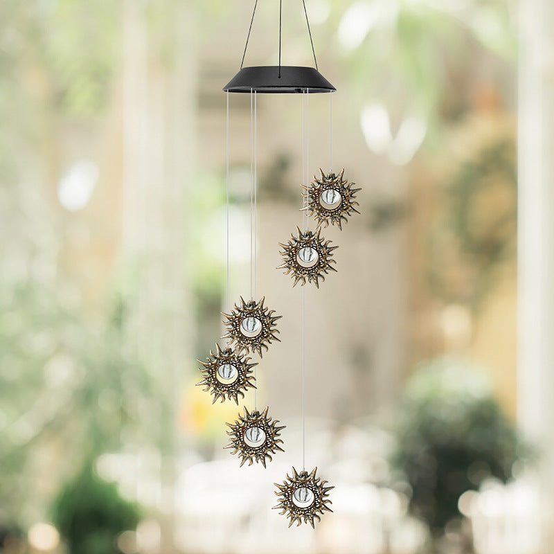 Decorative Hanging Star Wind Chime With Brass Stars And Tubular Aluminum Chimes Kalsten