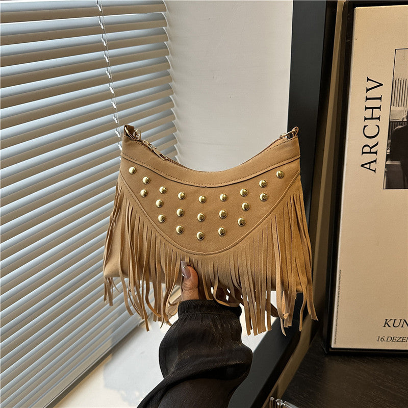 Decorative Fringe Crossbody Bag Acalora