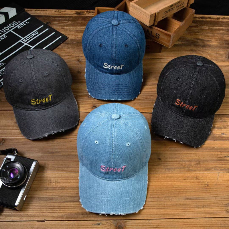Women's Distressed Denim Baseball Cap Kalsten 1784084141