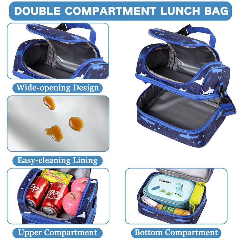 Women insulated cooler bag with double compartment design Kalsten