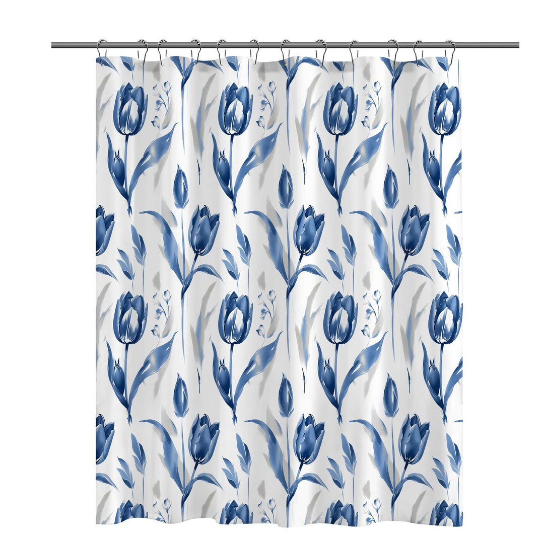 Artistic Floral Print Shower Curtain Kalsten