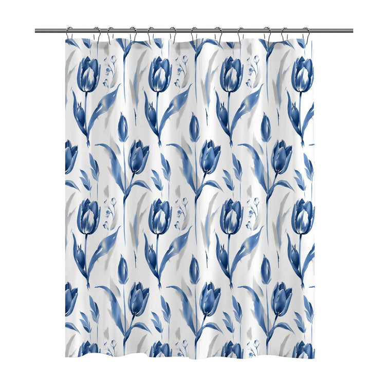 Artistic Floral Print Shower Curtain Kalsten