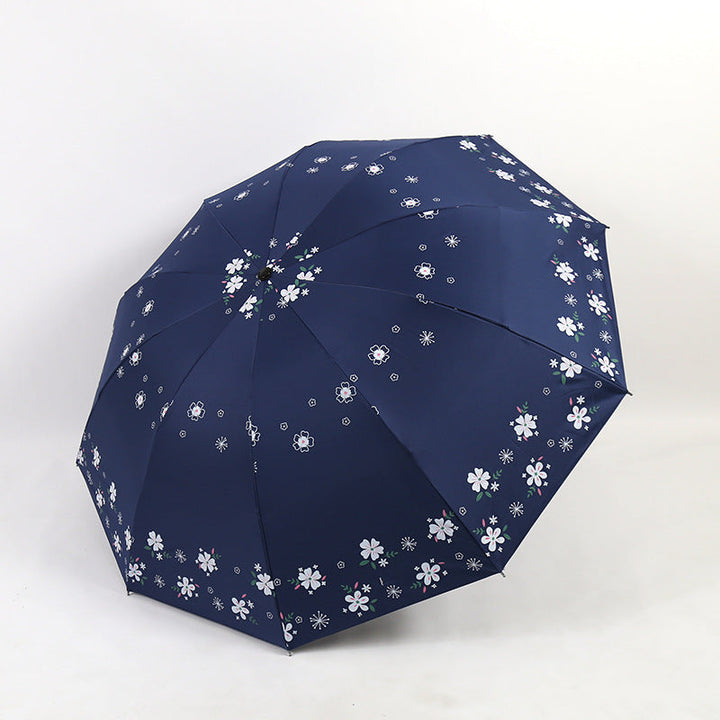 Women's Stylish Folding Umbrella with Floral Patterns Kalsten