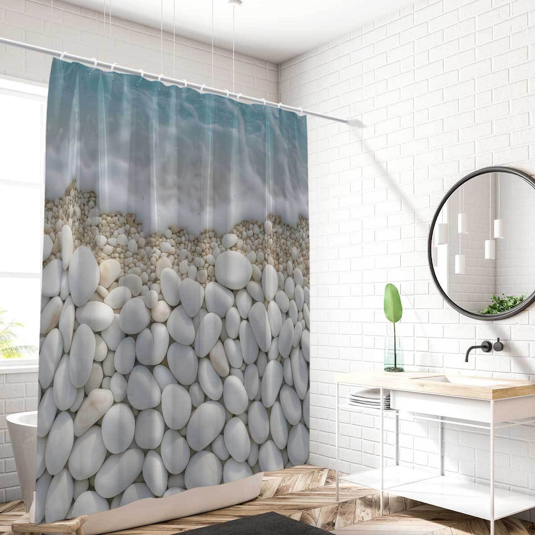 Coastal-Inspired Artistic Shower Curtain Kalsten