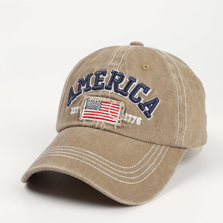Men's Vintage-Inspired Embroidered Baseball Cap Kalsten