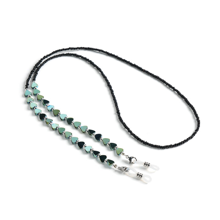 Heart-Shaped Beaded Eyewear Chain kalsten