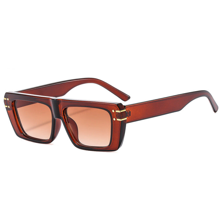 Women's fashionable square sunglasses with shiny accents Kalsten