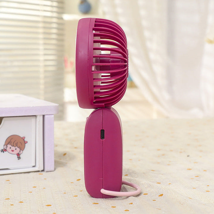 Women Portable Hand Fan with USB Connection and Flexible Tilt Kalsten