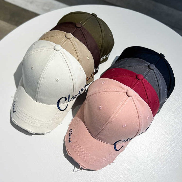 Women's Distressed Casual Cotton Baseball Cap Kalsten
